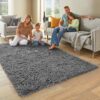 03 4x6 Ultra-Soft Plush-Shag Rug - Fluffy High-Pile for Bedroom & Kids’ Room