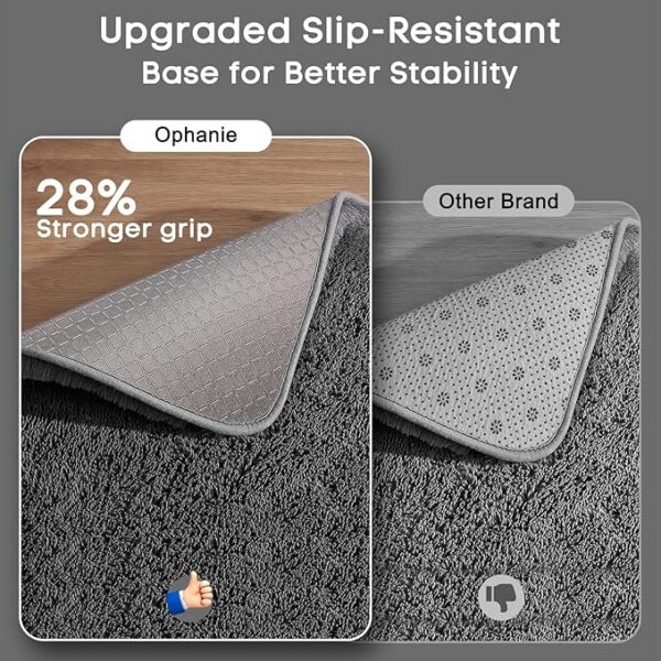 04 4x6 Ultra-Soft Plush-Shag Rug - Fluffy High-Pile for Bedroom & Kids’ Room