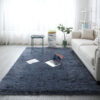 grey 4x6 Ultra-Soft Plush-Shag Rug - Fluffy High-Pile for Bedroom & Kids’ Room