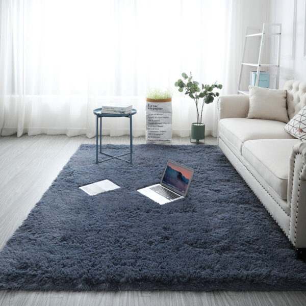 grey 4x6 Ultra-Soft Plush-Shag Rug - Fluffy High-Pile for Bedroom & Kids’ Room