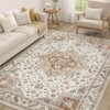 detail-1 Vintage Persian Rug - Stain-Resistant & Easy Care for Living Room & Bedroom