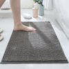 sku-素色时光深灰色-3 Non-Slip Entryway Rugs 30"x20"- Washable Absorbent Mat for Muddy Paws