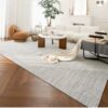 Premium Wool Silk Rug - Self-Cleaning Antibacterial Minimalist for Villa Living & Bedroom | RongHui
