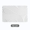 Stone Bath MatQuick-Dry Non-Slip Bathroom Floor Mat with Contour Line Texture, Soft & Easy to Clean